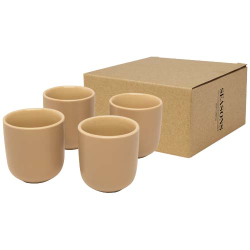 4 Tasses expresso publicitaires 90 ml Male Flocons d’avoine